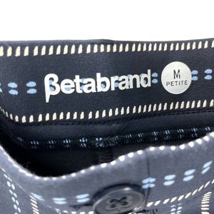 Betabrand Medium Petite Navy Blue Stretch Dress Pants